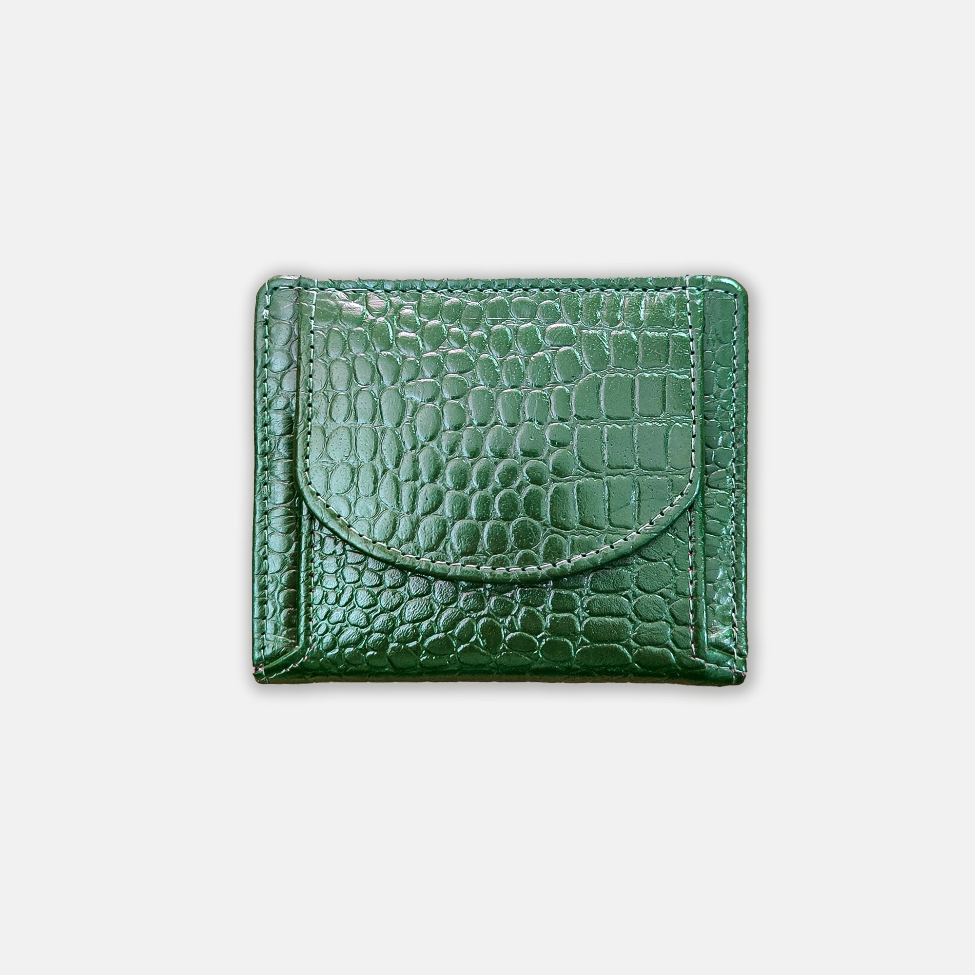 Croco Coin Leather Wallet