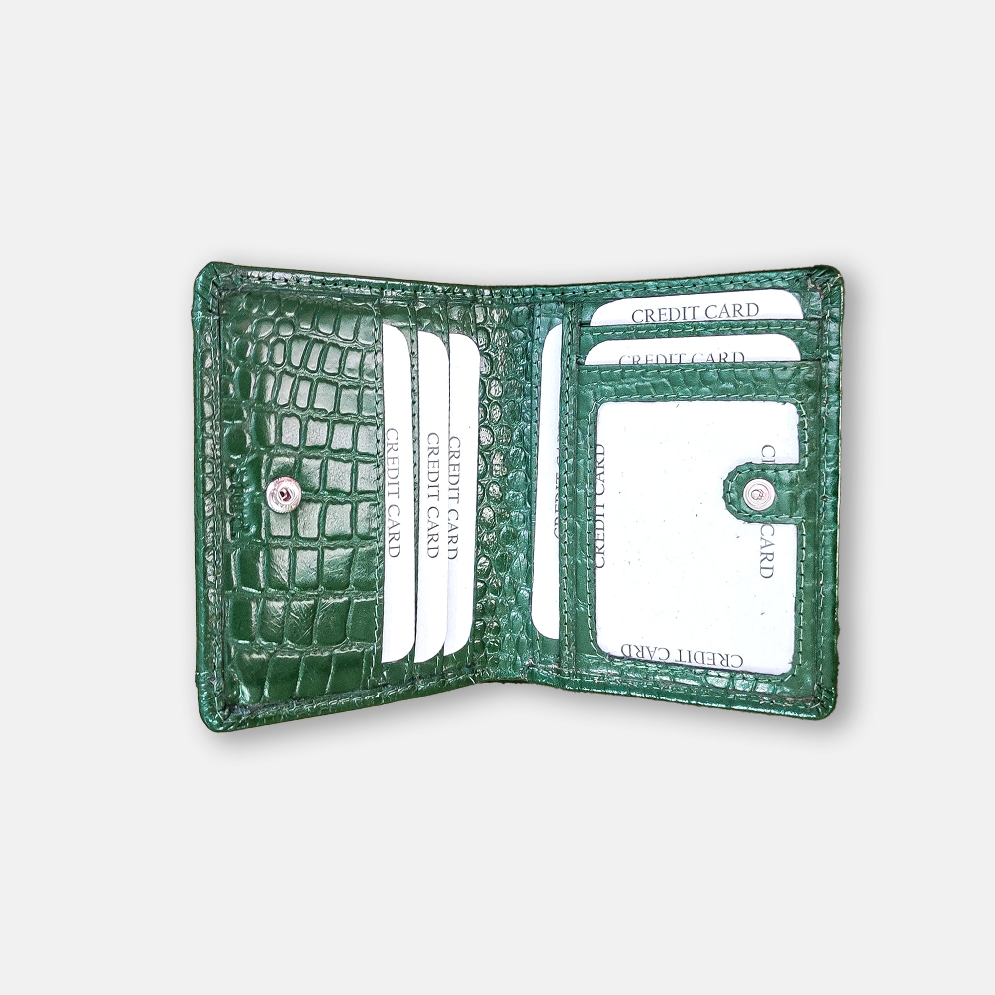 Croco Coin Leather Wallet