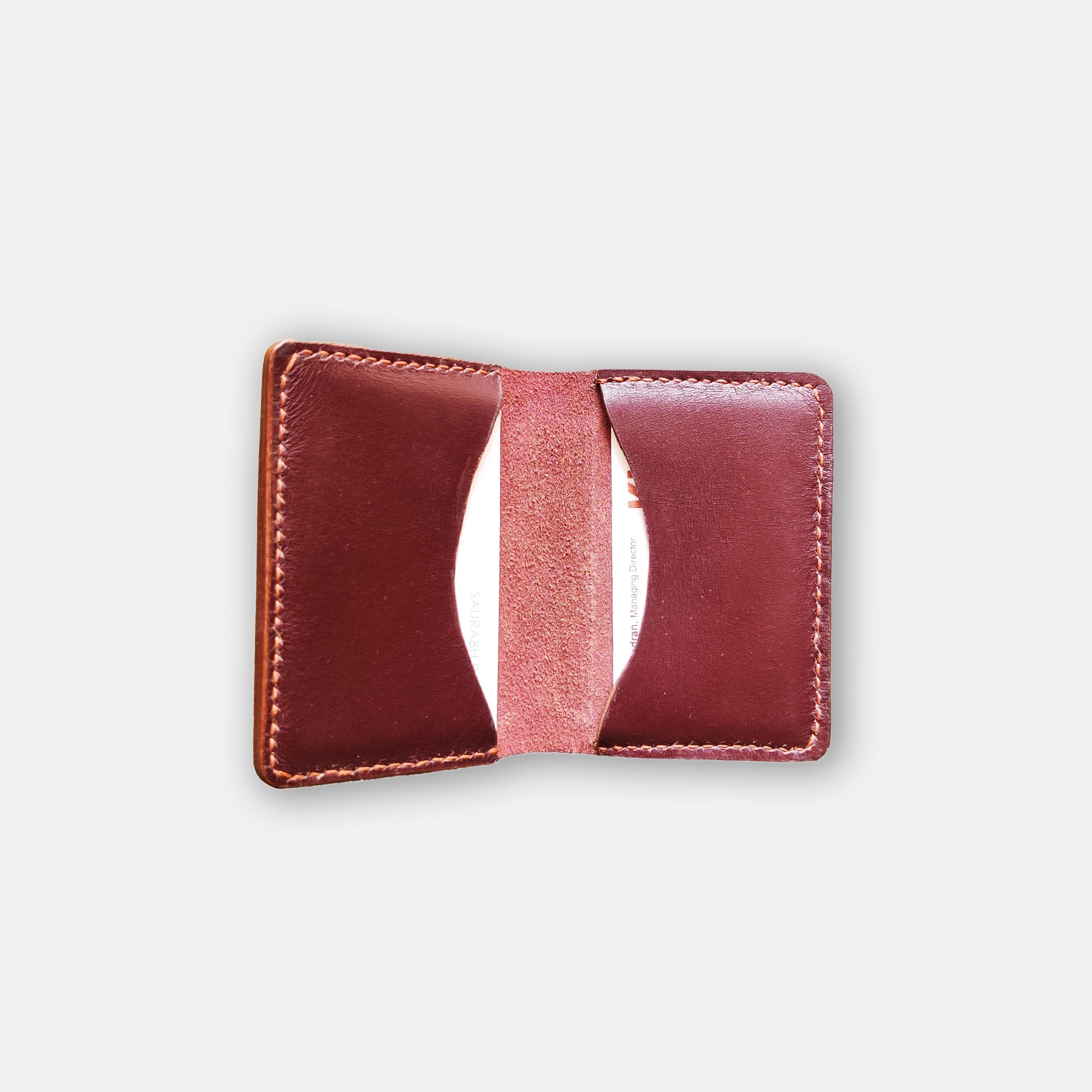 Tan Brown Leather Card Wallet - Sturd Craft