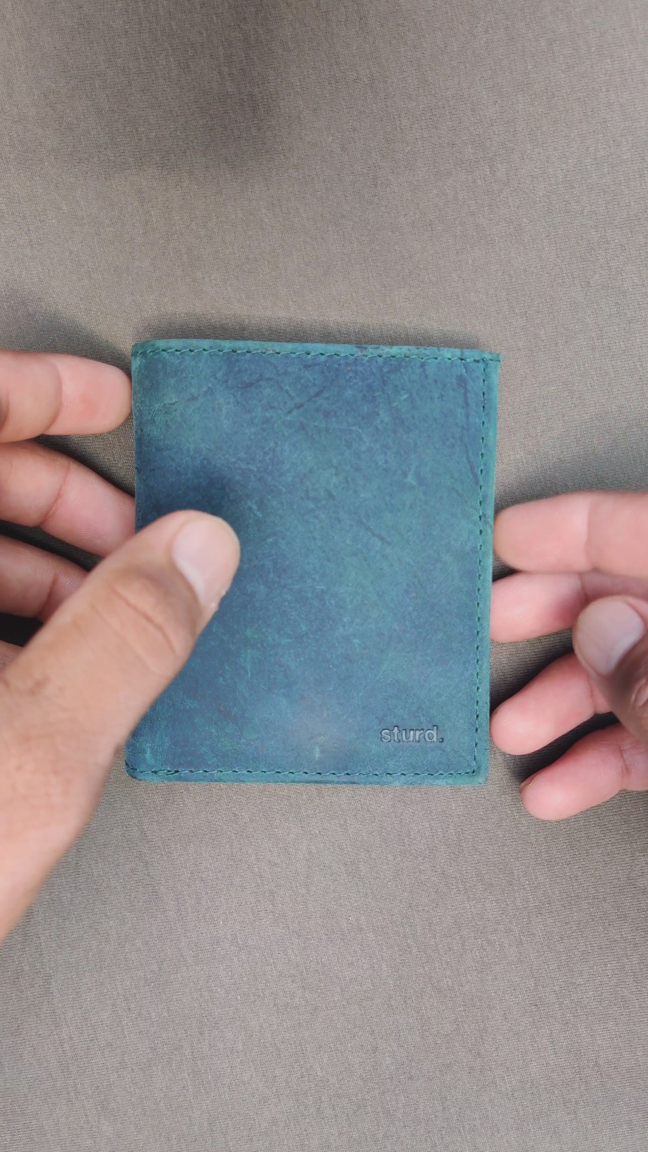 Mens Pullup Leather Wallet