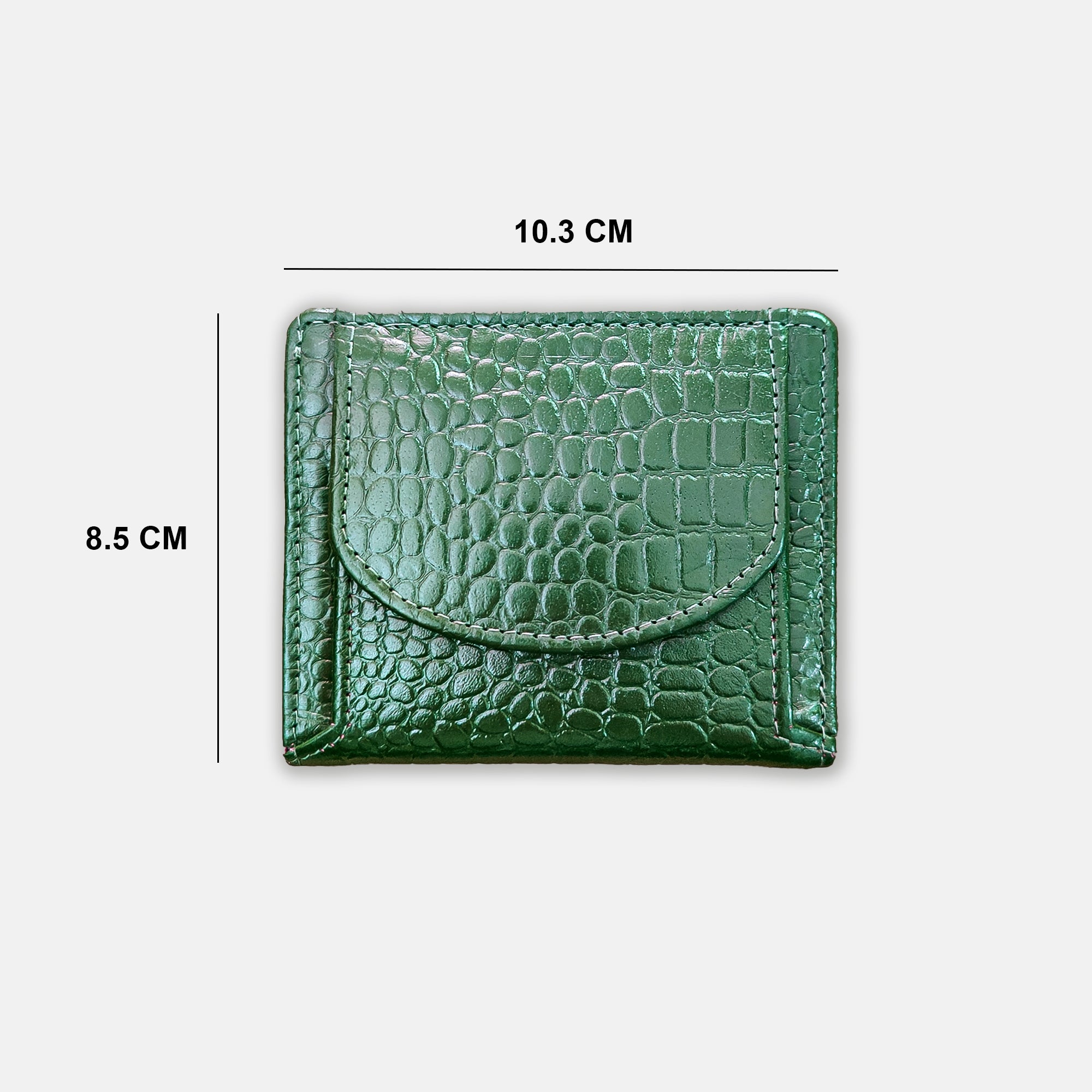 Croco Coin Leather Wallet