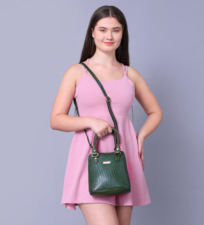 Women's Croco Leather Handbag