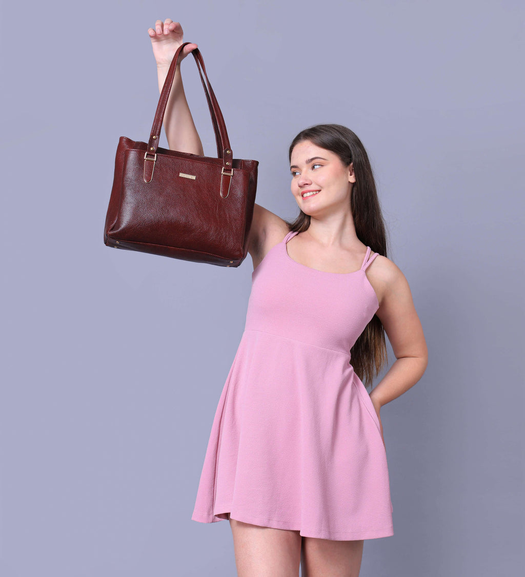Women's Genuine Leather Handbag - Sturd Craft