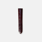 Croco Watch Strap Burgundy