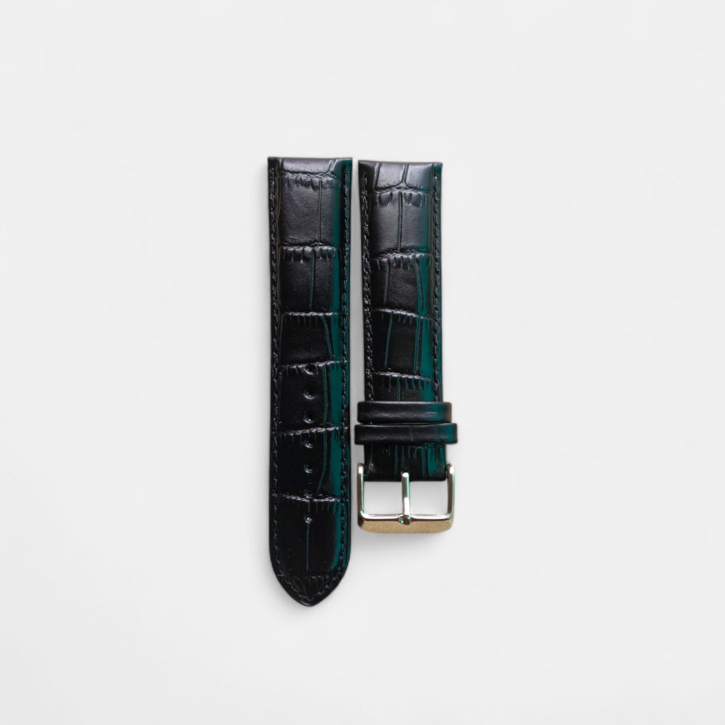 Black Croco Watch Strap