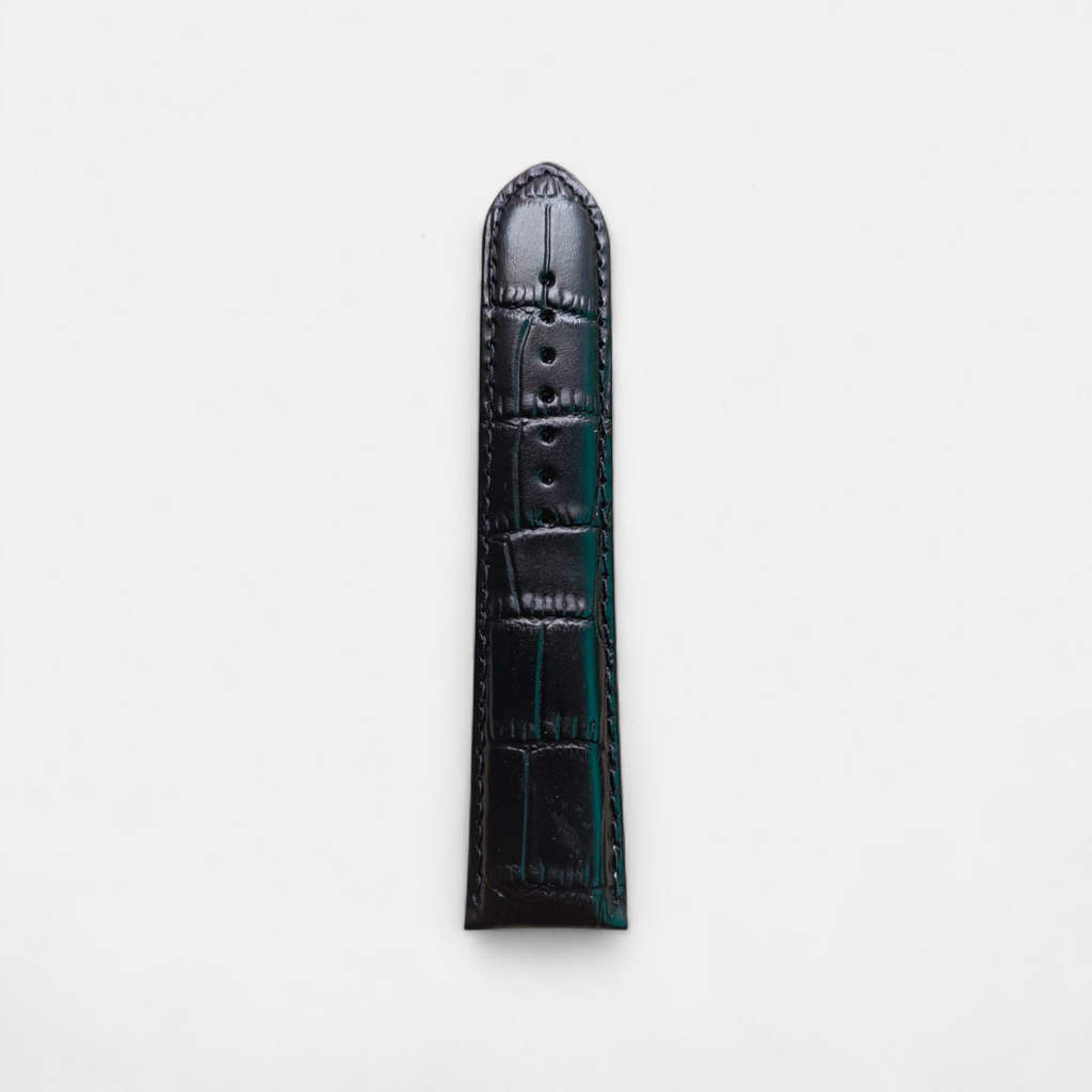 Black Croco Watch Strap - Sturd Craft