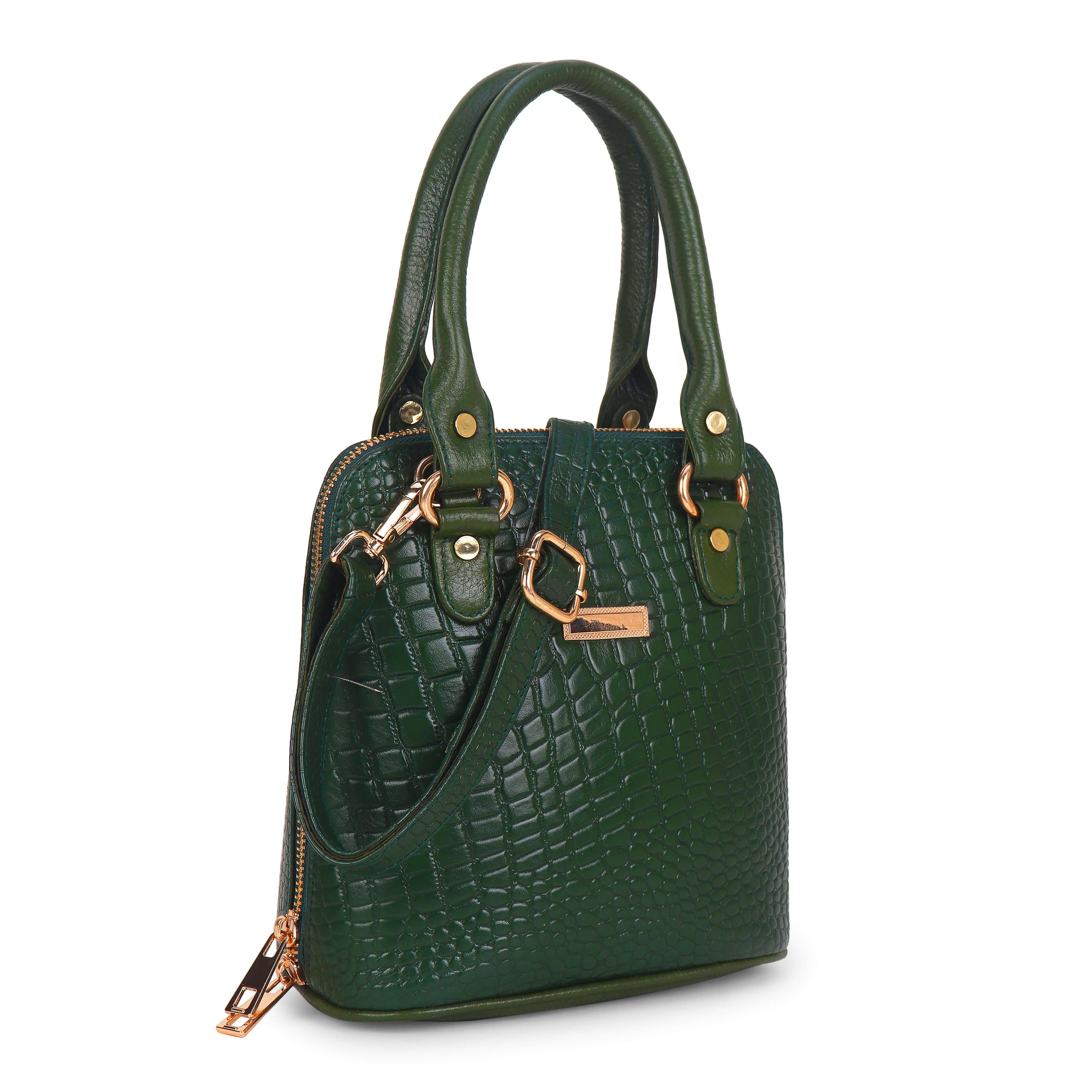 Women's Croco Leather Handbag - Sturd Craft