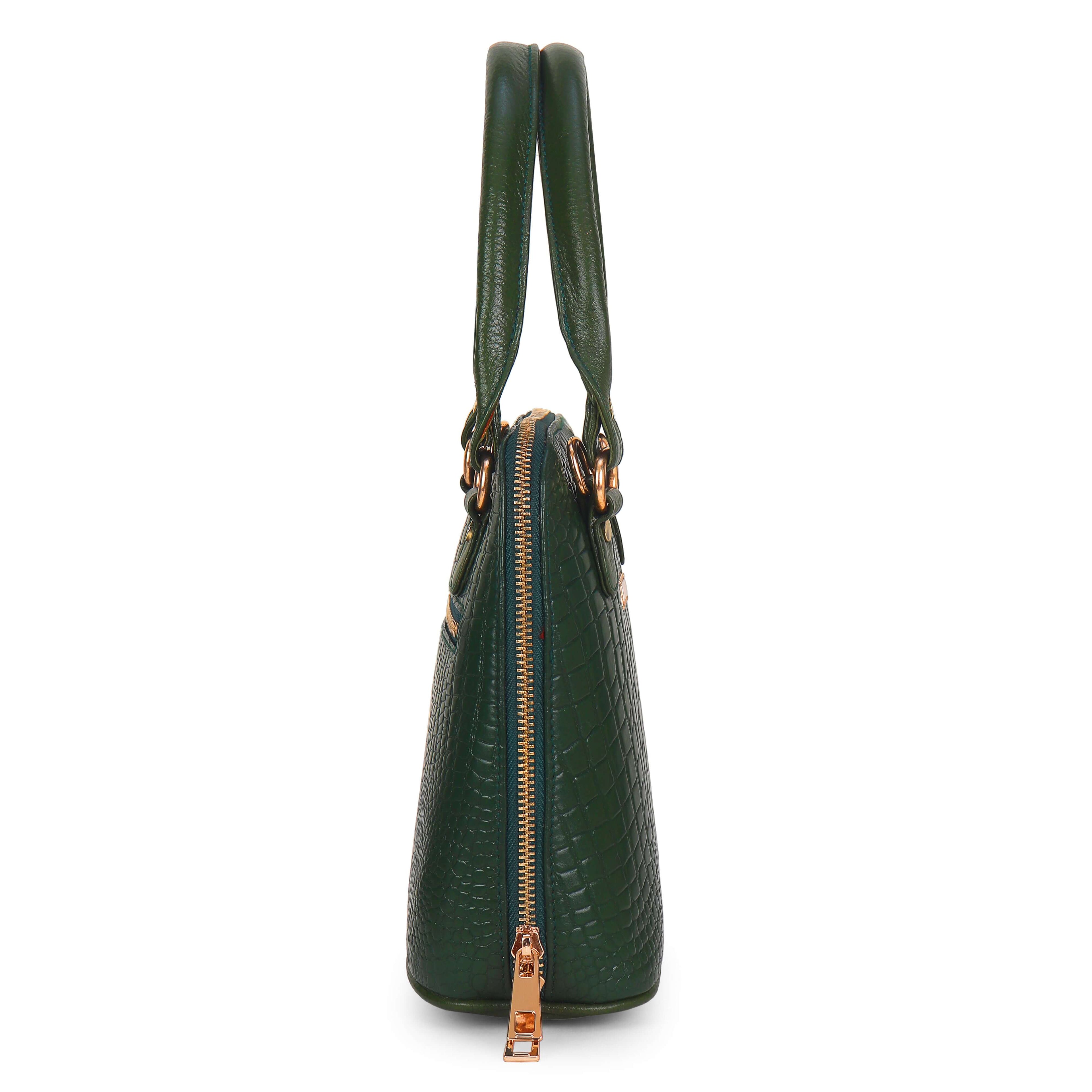 Women's Croco Leather Handbag - Sturd Craft
