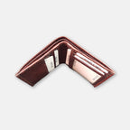 Croco Leather Wallet Brown
