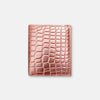 Croco Leather Wallet Brown