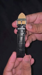 Black Croco Watch Strap