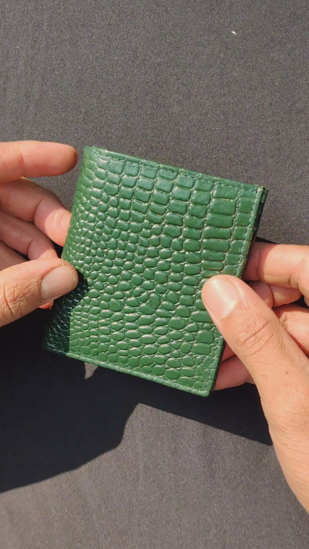 Croco Leather Wallet