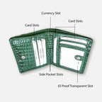 Croco Coin Leather Wallet - Sturd Craft